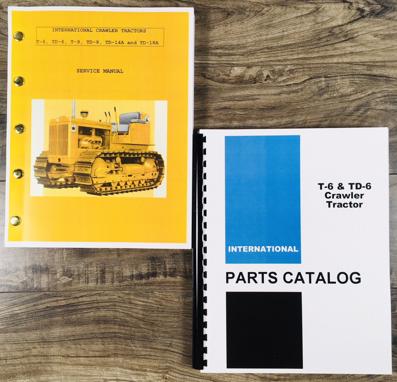 International TD-6 Crawler Tractor Service Parts Manual Set Repair Catalog Book