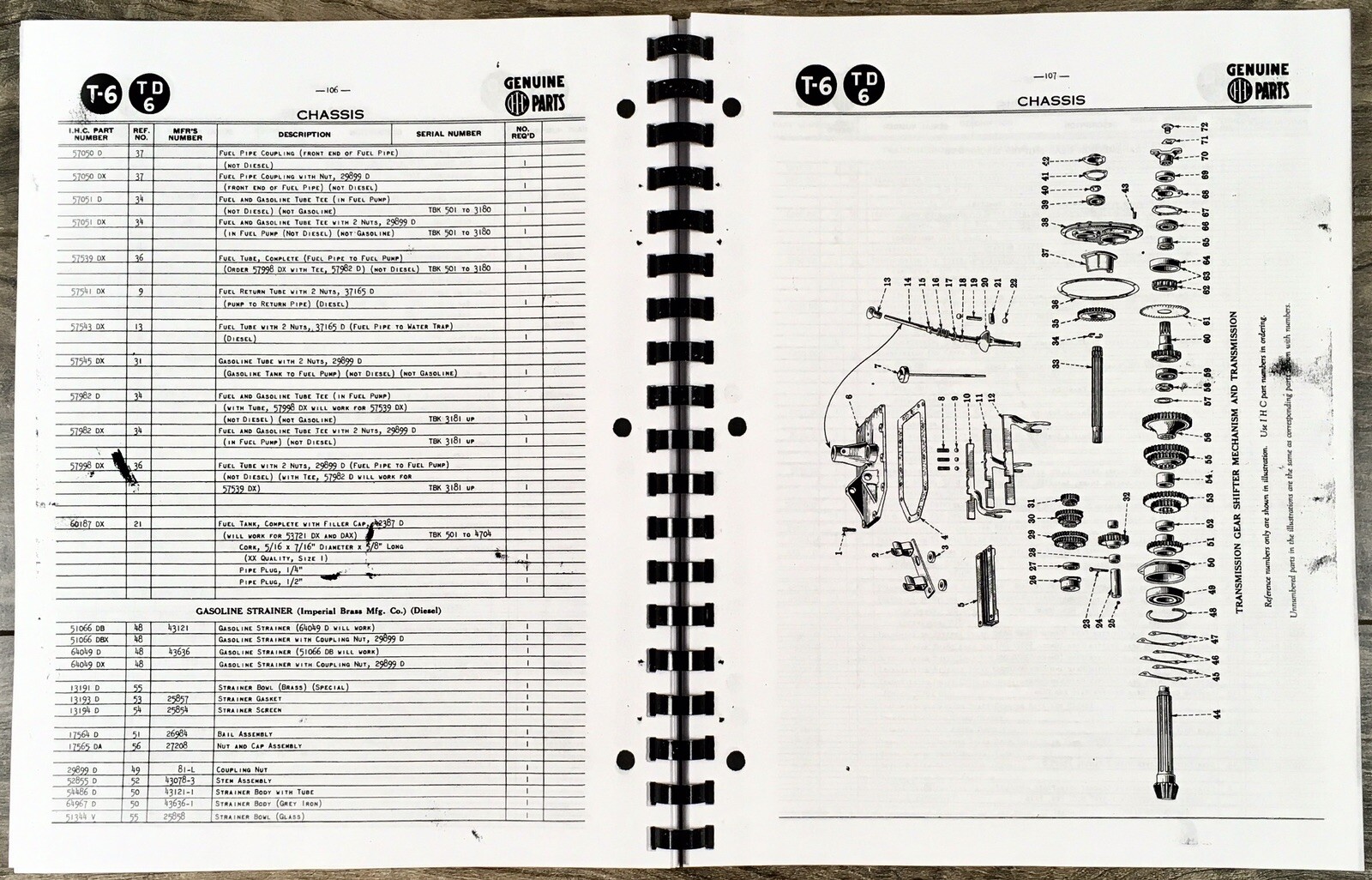 International TD-6 Crawler Tractor Service Parts Manual Set Repair Catalog Book - Image 13