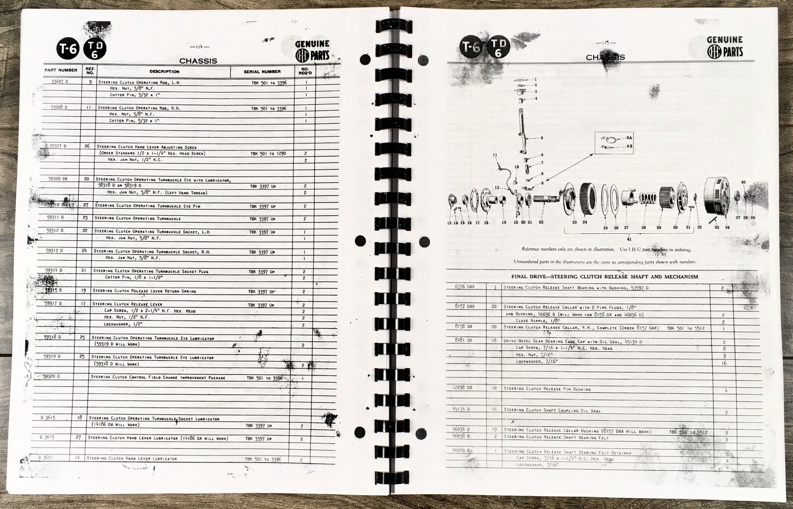 International TD-6 Crawler Tractor Service Parts Manual Set Repair Catalog Book - Image 14