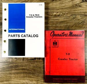 International T-9 Crawler Tractor Parts Operators Manual Set Catalog Owners IH