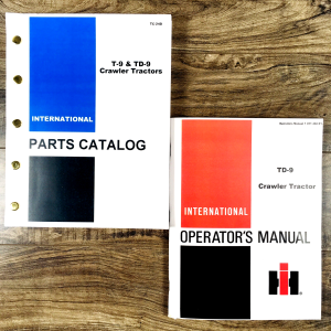 International TD-9 Crawler Tractor Parts Operators Manual Set Catalog Owners TD9