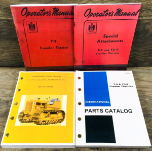 International T-9 Crawler Tractor Service Parts Operators Manual Set Repair Shop