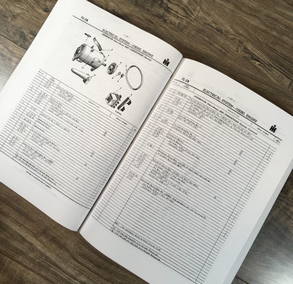 Farmall International MD MDV Tractor Service Parts Operators Manual Binder - Image 21