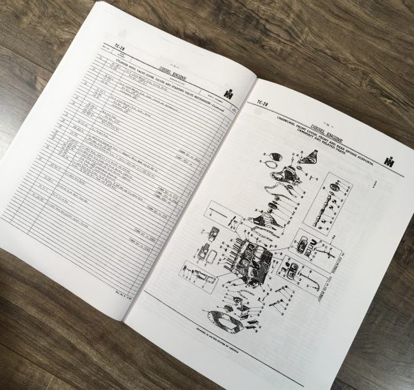 Farmall International MD MDV Tractor Service Parts Operators Manual Binder - Image 23