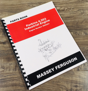 Perkins 4.203 Engine Parts Manual Catalog Assembly Schematic Eng. Number 2600251