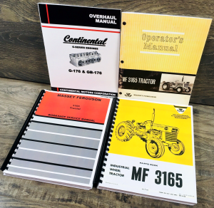 Massey Ferguson MF 3165 Gas Industrial Tractor Service Manual Parts Operators