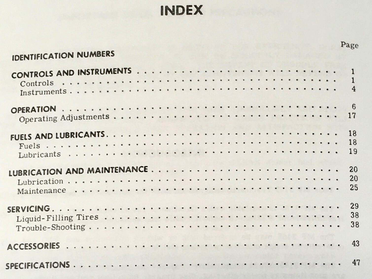 Massey Ferguson MF 3165 Gas Industrial Tractor Service Manual Parts Operators - Image 3
