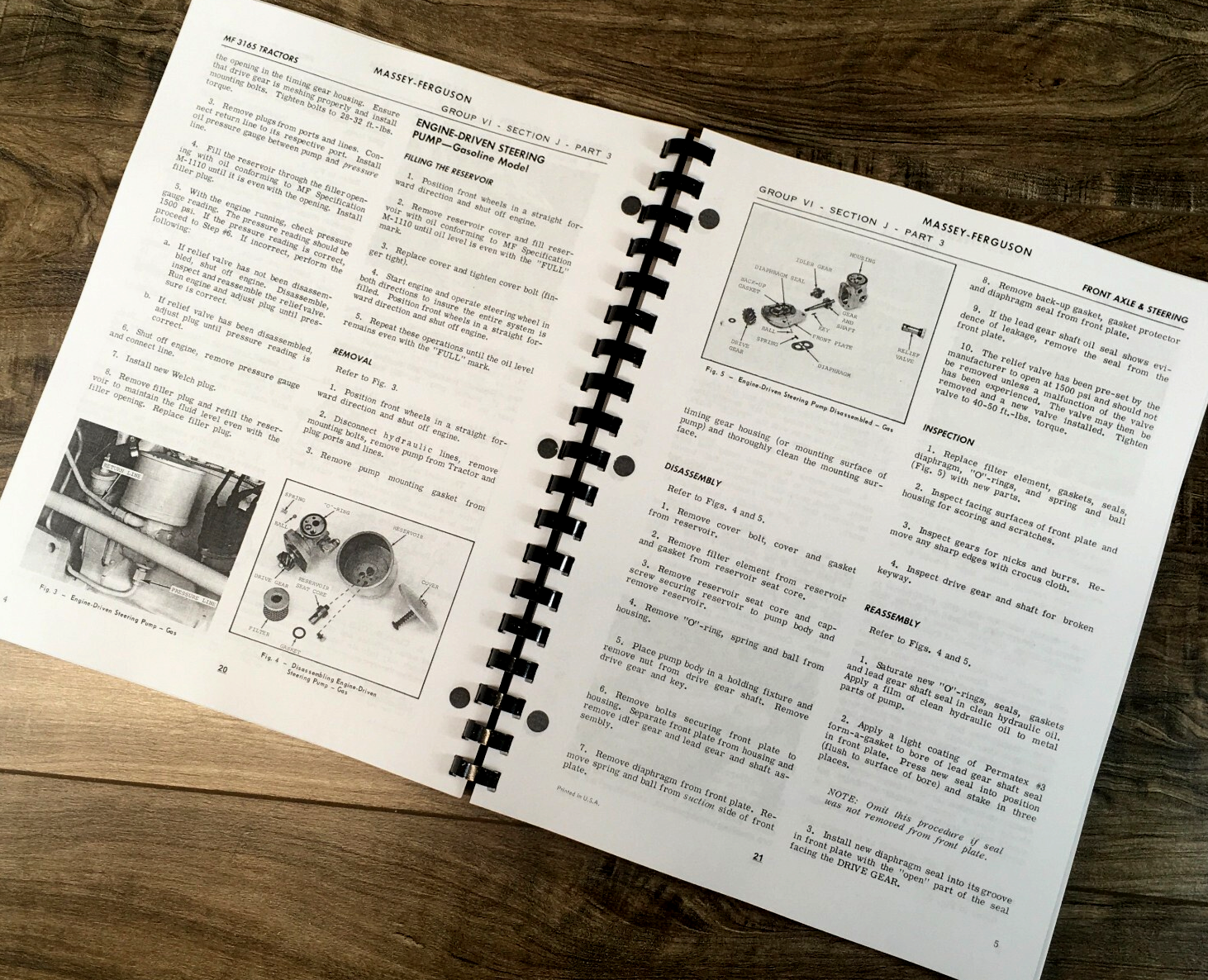Massey Ferguson MF 3165 Gas Industrial Tractor Service Manual Parts Operators - Image 6