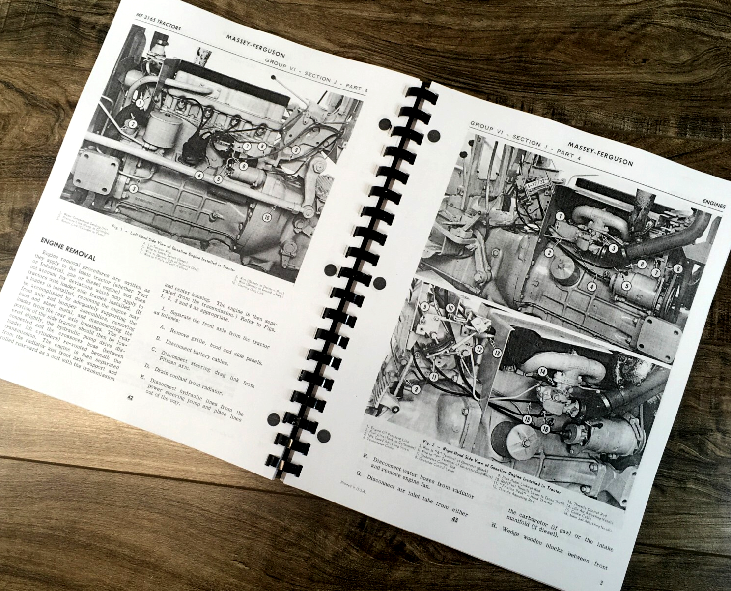 Massey Ferguson MF 3165 Gas Industrial Tractor Service Manual Parts Operators - Image 7