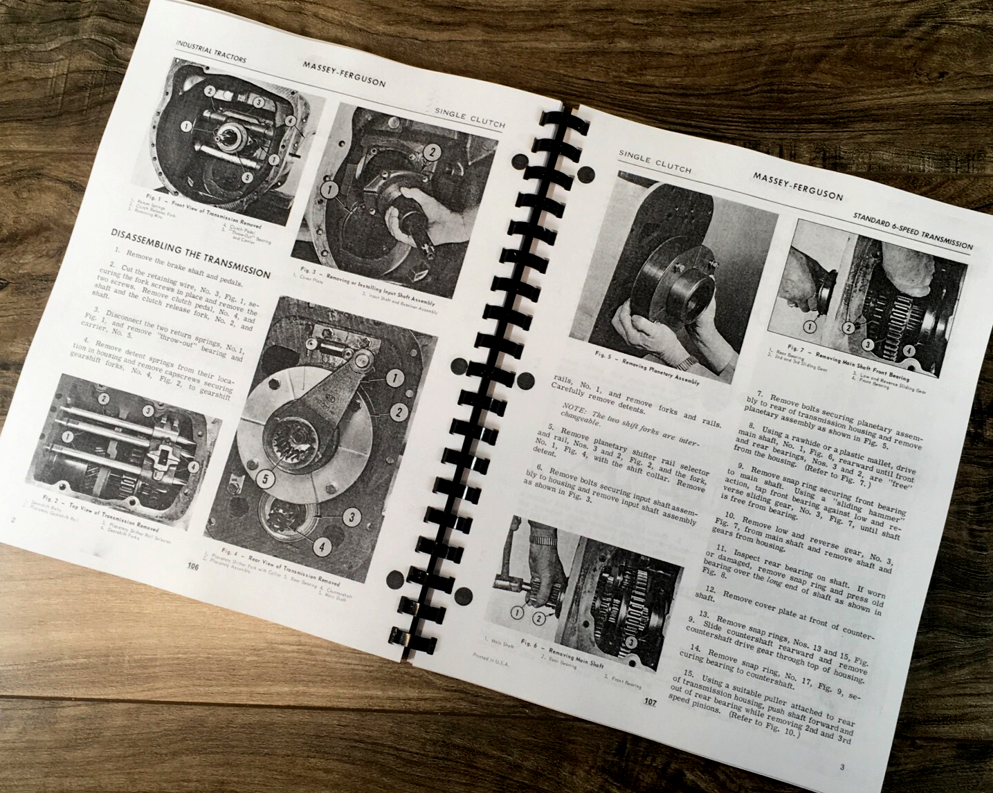 Massey Ferguson MF 3165 Gas Industrial Tractor Service Manual Parts Operators - Image 9