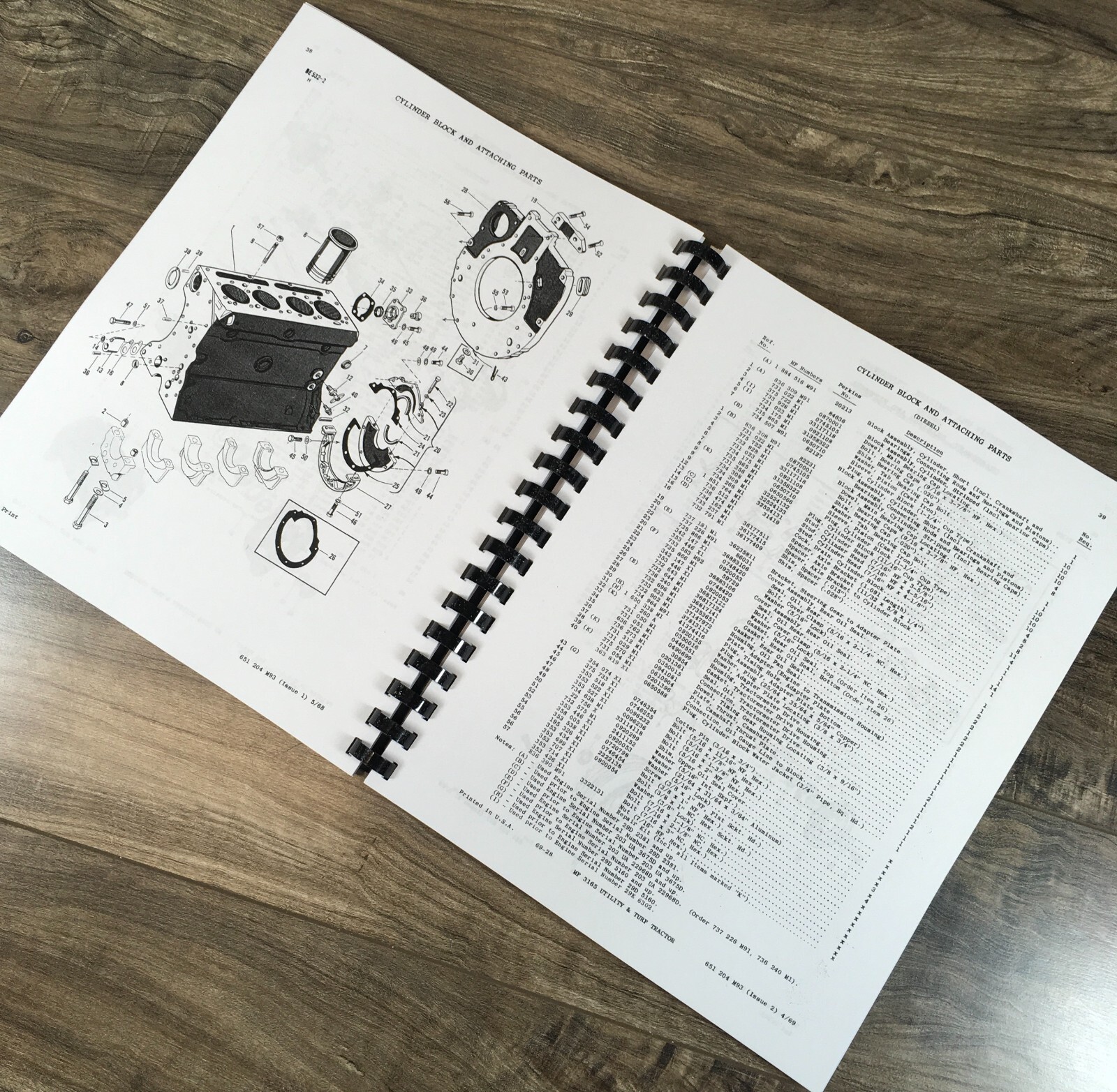 Massey Ferguson MF 3165 Gas Industrial Tractor Service Manual Parts Operators - Image 17