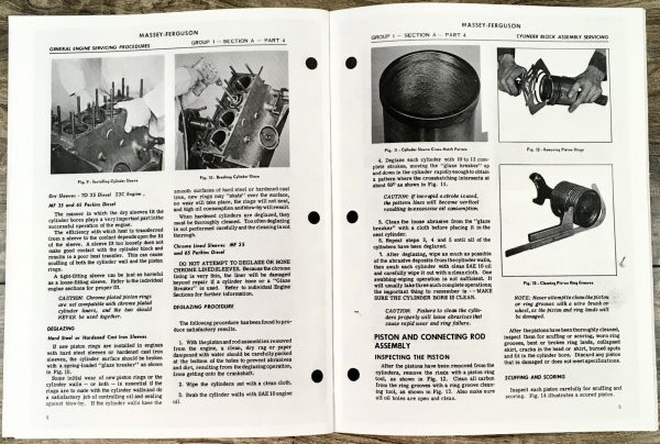 Massey Ferguson MF 3165 Gas Industrial Tractor Service Manual Parts Operators - Image 24
