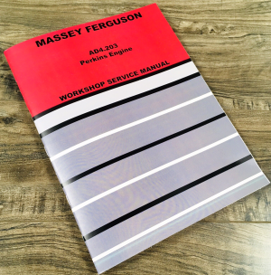 Massey Ferguson Perkins AD4.203 Diesel Engine Service Manual Repair Shop Book