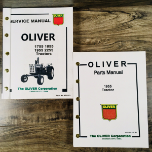 Oliver 1955 Tractor Service Parts Catalog Manual Set Repair Workshop Shop Book