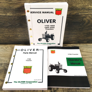 Oliver 1755 Tractor Service Parts Operators Manual Set Repair Workshop Shop Book
