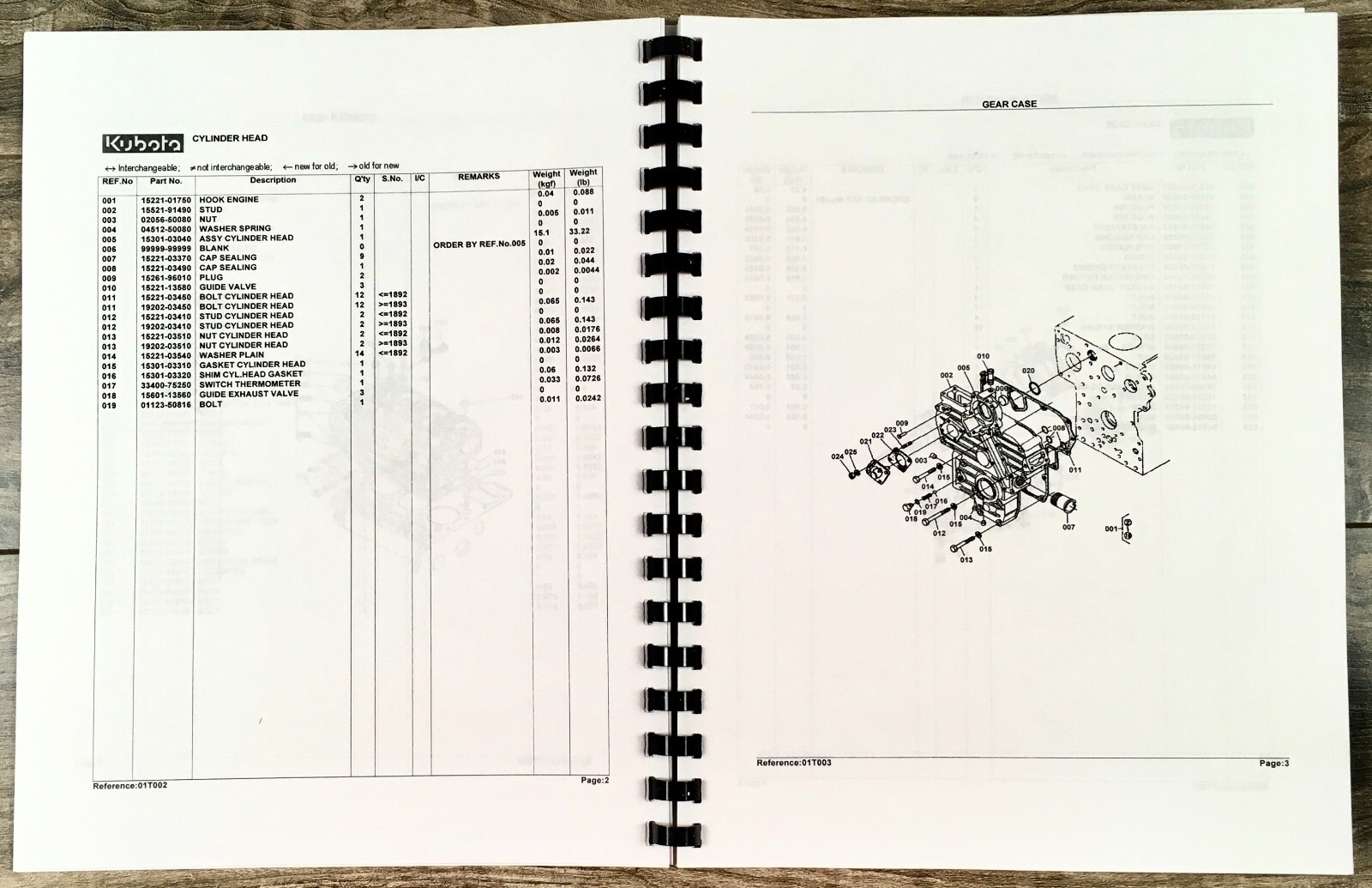Kubota L305 L305F Tractor Parts Manual Catalog Exploded View Numbers Assembly - Image 5
