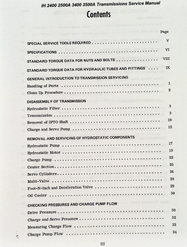 International 2500A 2050A Diesel Tractor Backhoe Service Manual Repair Book - Image 22