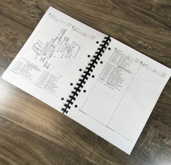International 2500A 2050A Diesel Tractor Loader Backhoe Service Parts Manual Set - Image 23