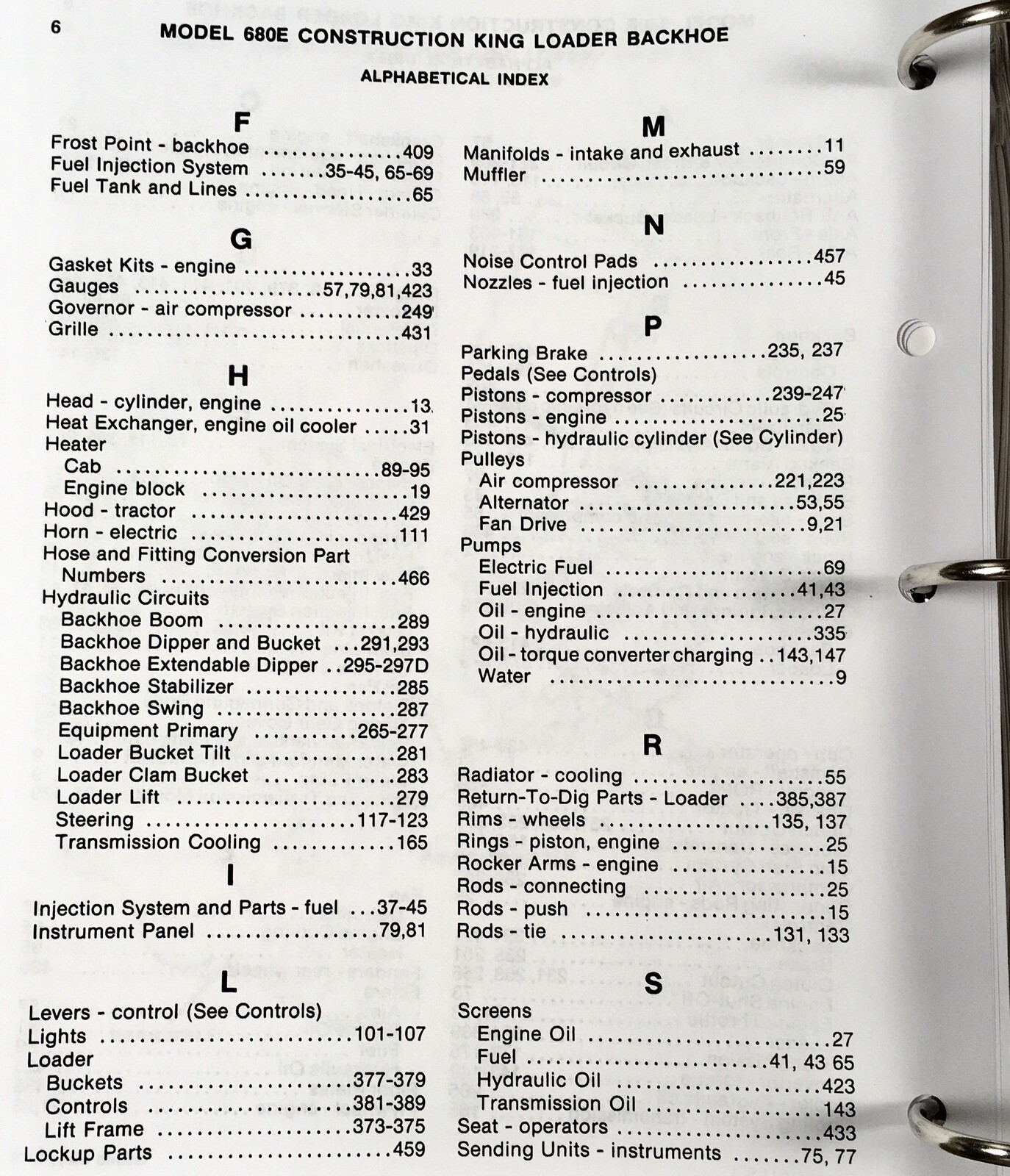 Case 680E Backhoe Loader Parts Manual Catalog Book Assembly S/N 9114101-After - Image 4