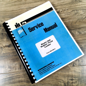International 560 Rubber Tired Pay Loader Service Manual Repair Shop Chassis