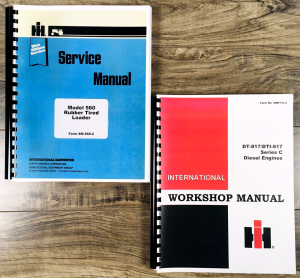 International 560 Rubber Tire Pay Loader Service Repair Manual Catalog DTI-817C
