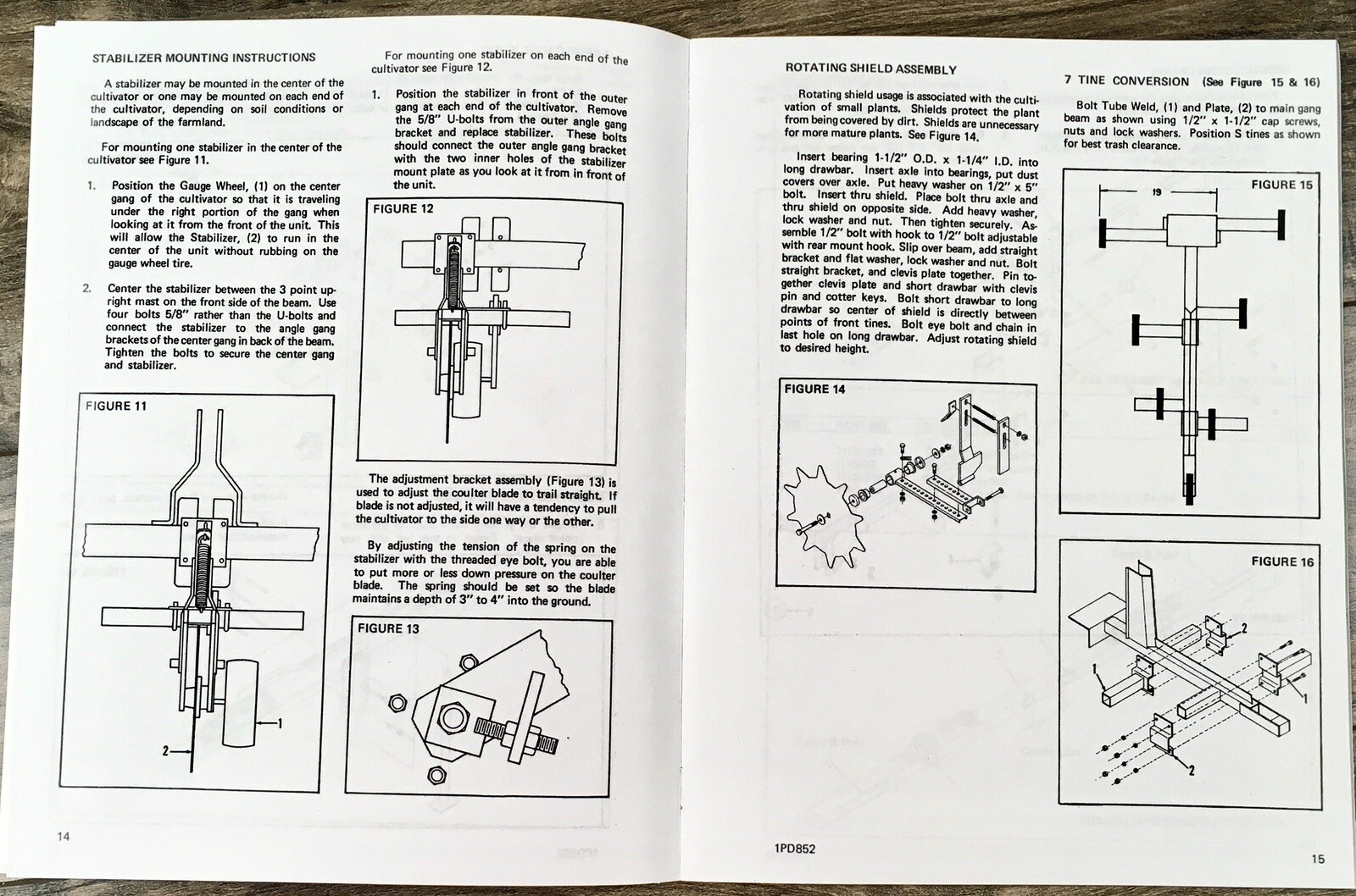 Farmhand F202-A Row Crop Cultivator Operators Manual Instruction Parts 1394-Up - Image 4