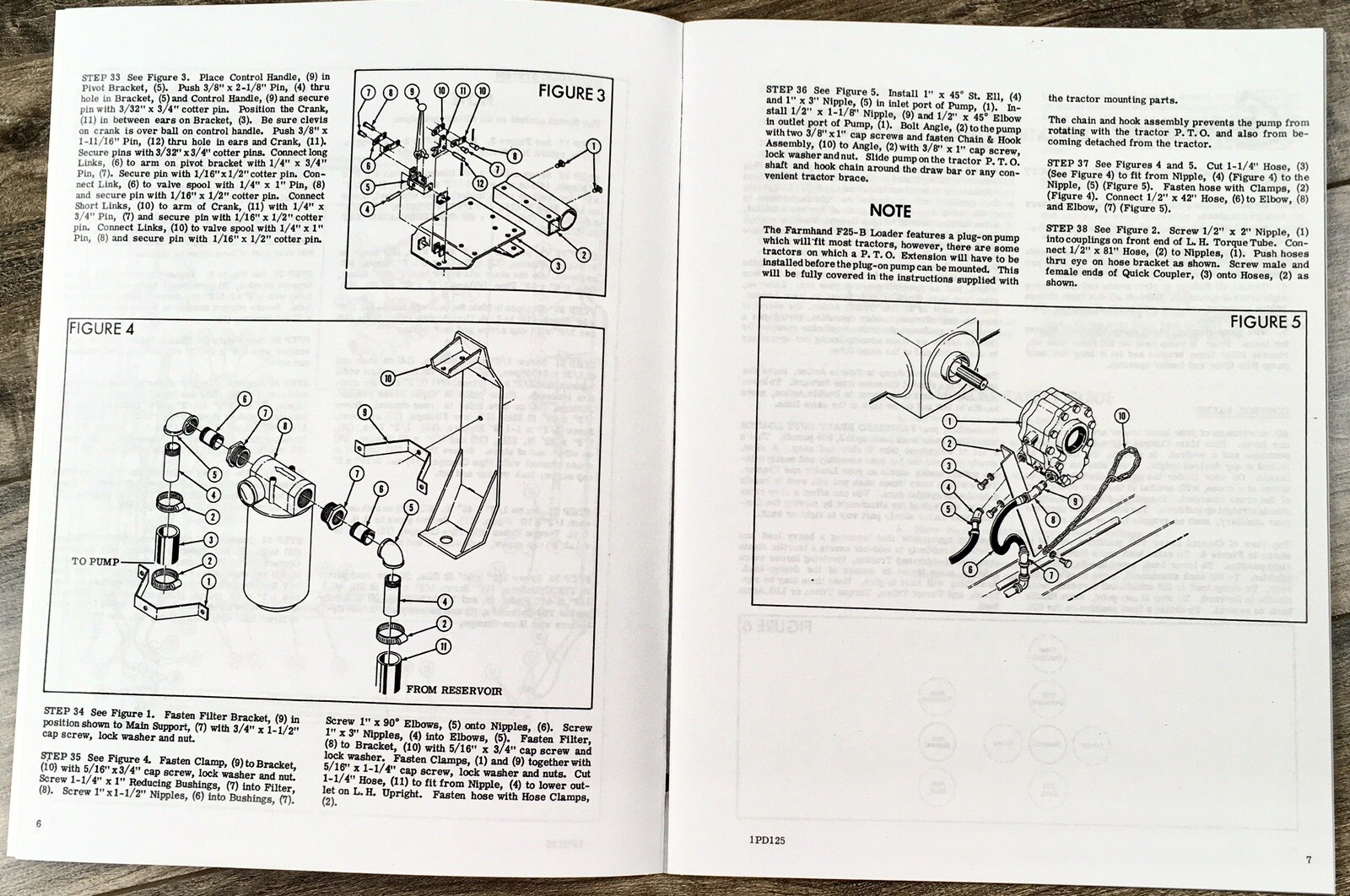 Farmhand F25-B Heavy Duty Loader Operators Manual Instruction Parts List 527-Up - Image 3