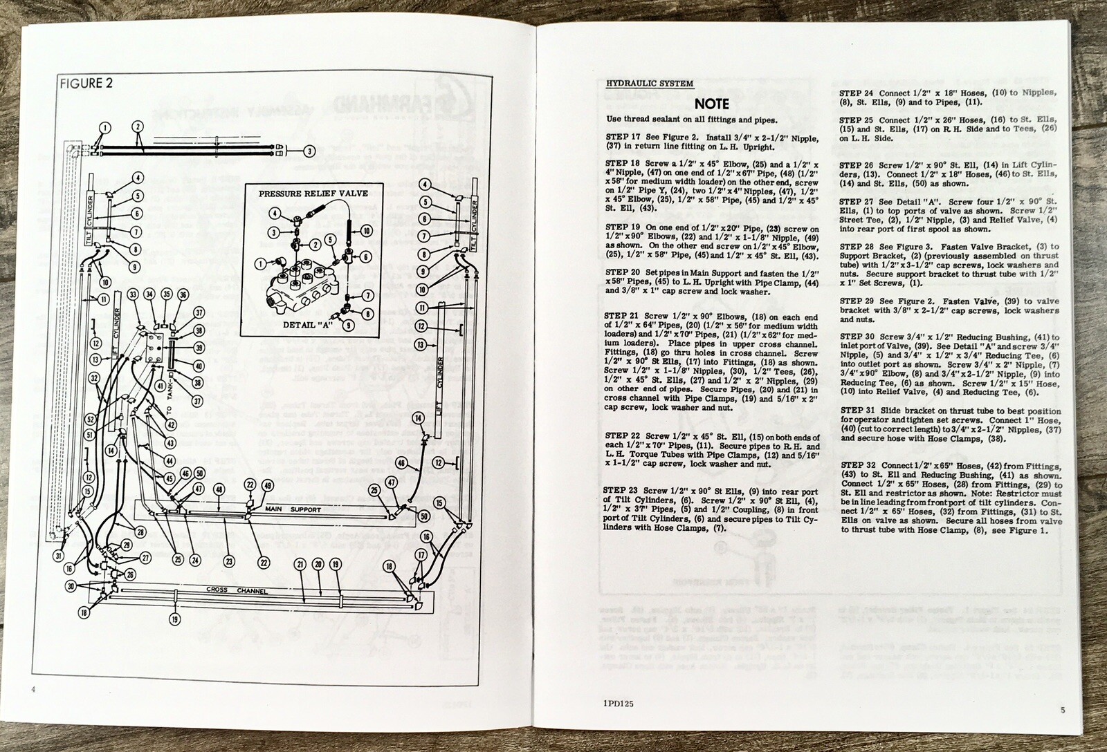 Farmhand F25-B Heavy Duty Loader Operators Manual Instruction Parts List 527-Up - Image 6