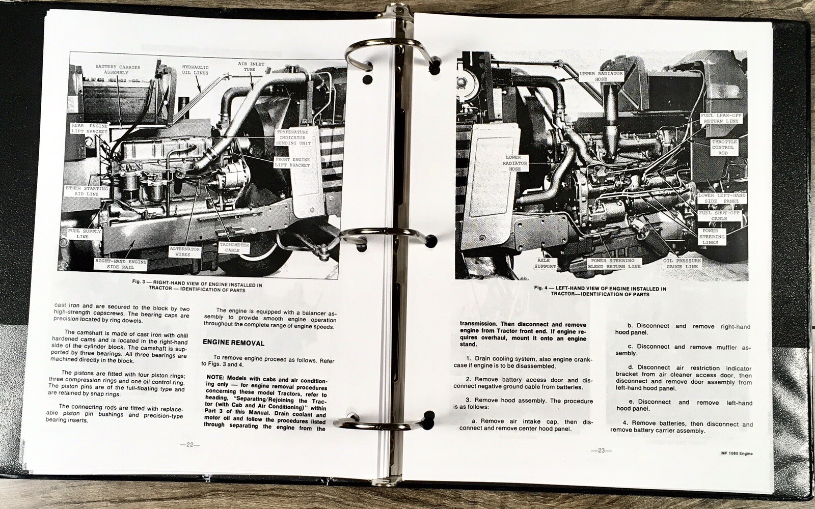 Set Massey Ferguson Mf 1080 Tractor Service Manual with Repair Parts Operators - Image 11