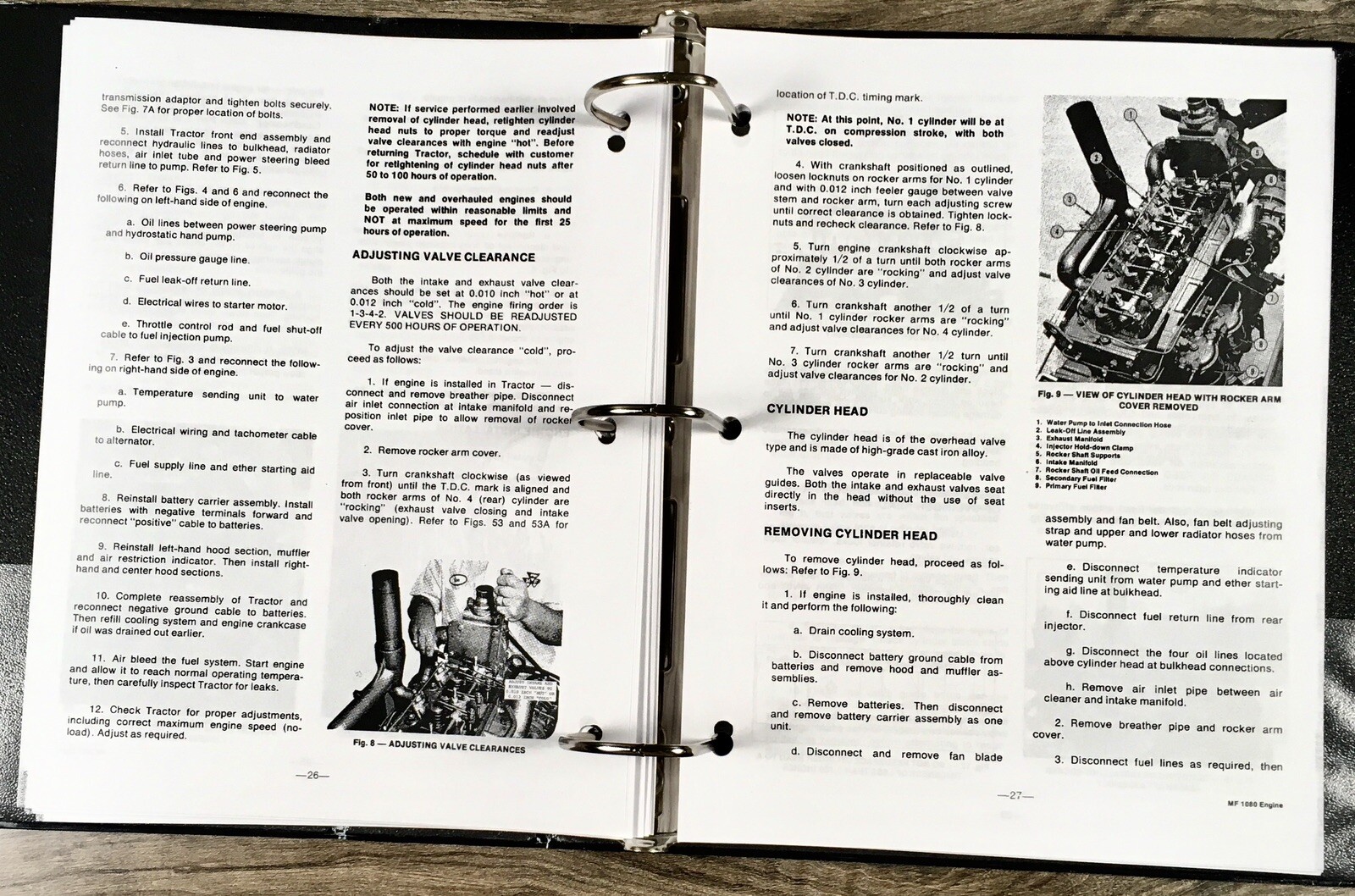 Set Massey Ferguson Mf 1080 Tractor Service Manual with Repair Parts Operators - Image 12