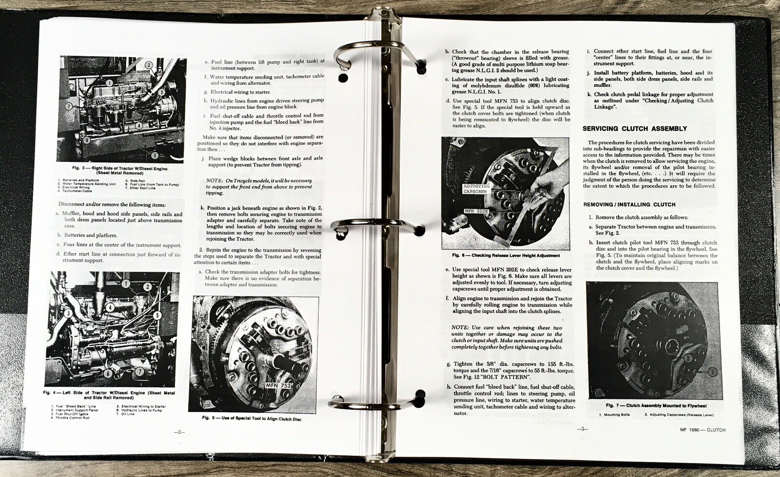 Set Massey Ferguson Mf 1080 Tractor Service Manual with Repair Parts Operators - Image 13