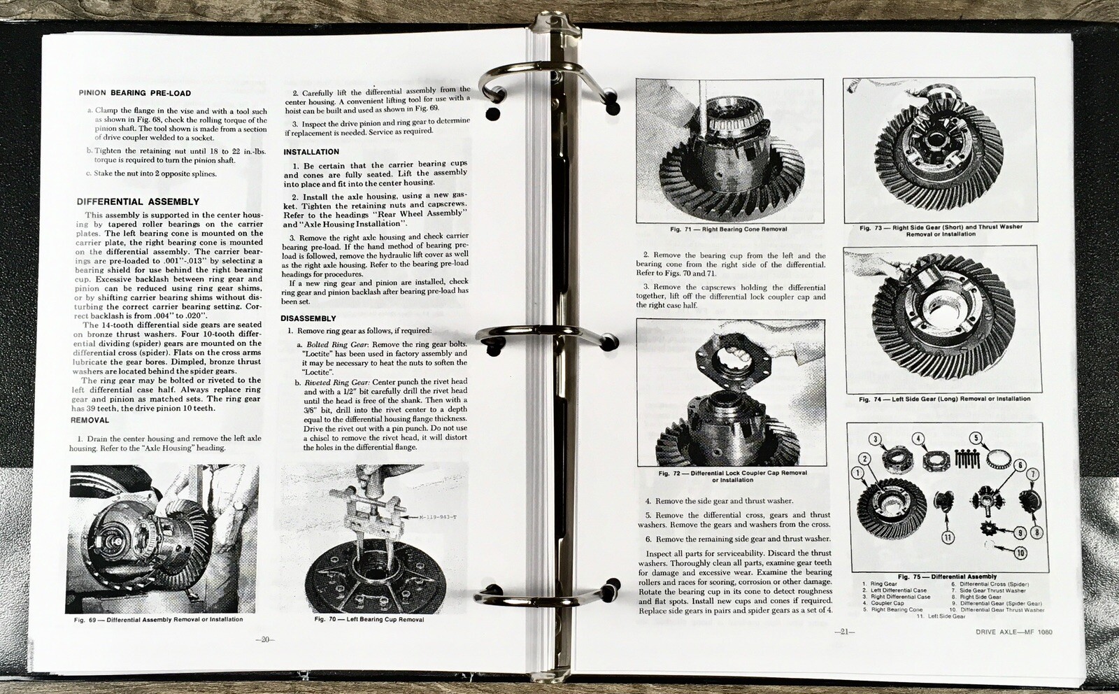 Set Massey Ferguson Mf 1080 Tractor Service Manual with Repair Parts Operators - Image 15