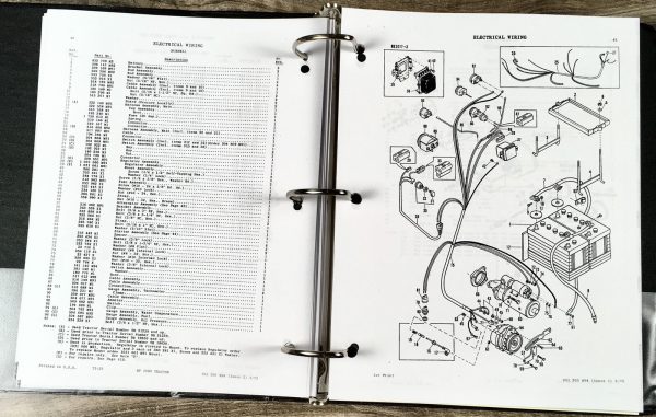 Set Massey Ferguson Mf 1080 Tractor Service Manual with Repair Parts Operators - Image 21