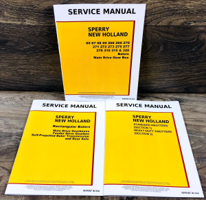 New Holland 277 Baler Service Manual Set Repair Troublshooting Workshop Book