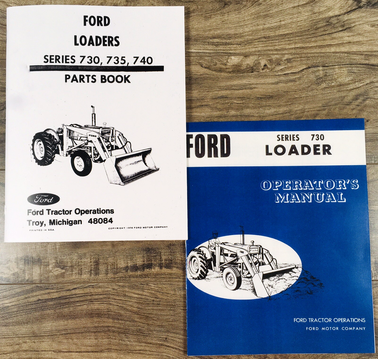Ford 730 Loader Parts Operators Manual Owners Set Catalog Assembly Book