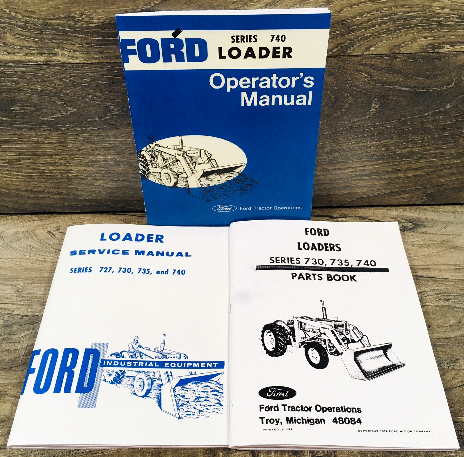 Ford 740 Loader Service Parts Operators Manual Owners Repair Shop Set Catalog