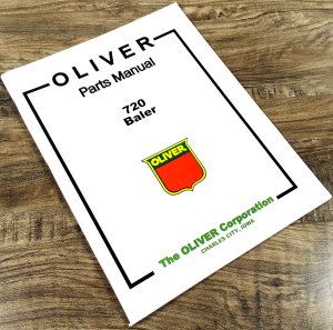 Oliver 720 Baler Parts Manual Catalog Book White Cockshutt Square Hay Baler