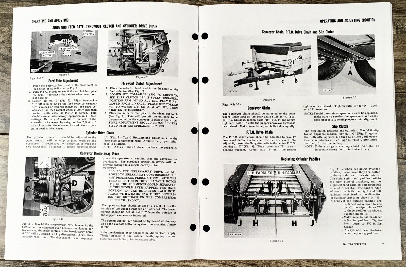 New Idea 224 Power Take Off Manure Spreader Operators Manual Book and Parts List - Image 2