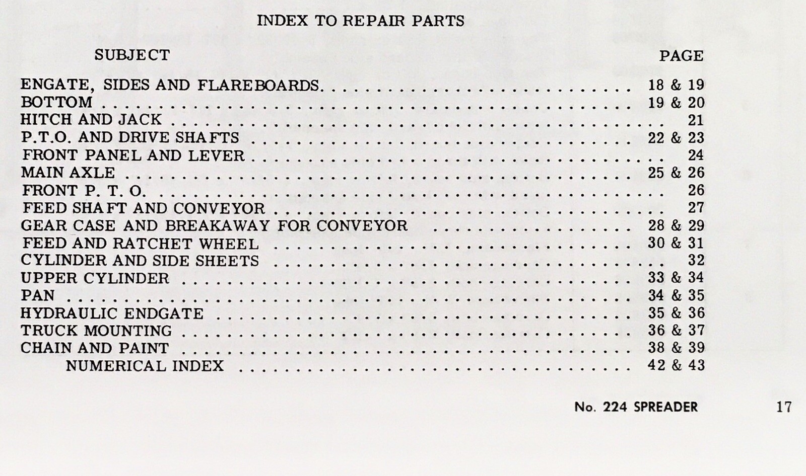 New Idea 224 Power Take Off Manure Spreader Operators Manual Book and Parts List - Image 4
