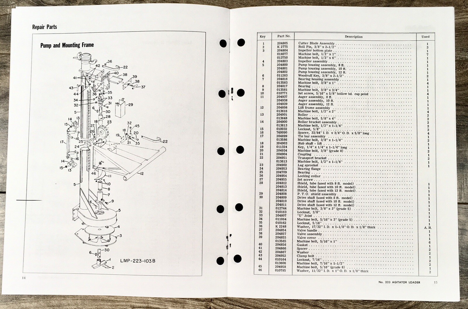 New Idea 223 Agitator Loader Liquid Manure Operators Manual Book and Parts List - Image 4