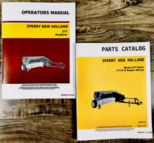 New Holland 277 Baler Parts Catalog Operators Manual Set Owners Assembly Book