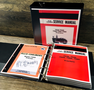 Allis Chalmers 7050 Tractor Service Parts Manual Set Repair Shop Catalog Book
