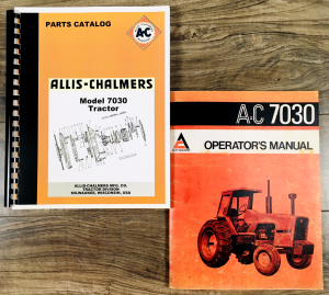 Allis Chalmers 7030 Tractor Parts Operators Manual Set Owners Catalog Book