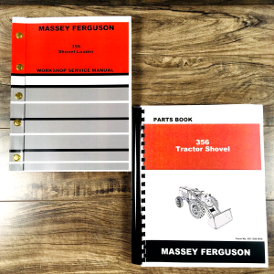 Massey Ferguson 356 Shovel Loader Service Parts Manual Repair Shop Set Catalog
