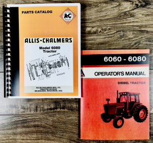 Allis Chalmers 6080 Tractor Parts Operators Manual Set Owners Catalog Book