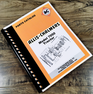 Allis Chalmers 7050 Tractor Parts Manual Catalog Book Assembly Schematics Views