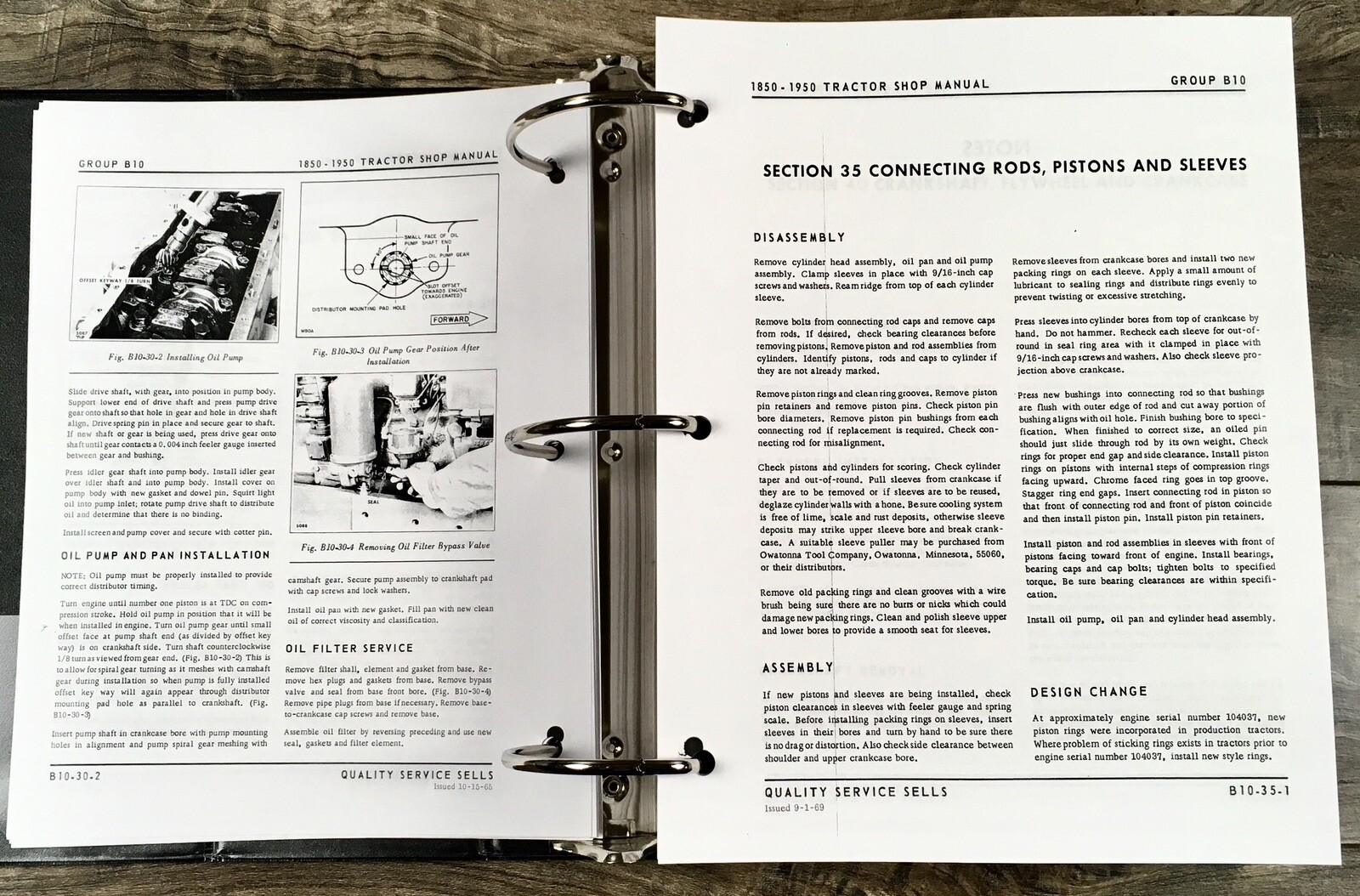 Oliver 1950 Tractor Service Manual w/ 4-53 Engine Book Repair Shop Workshop - Image 4