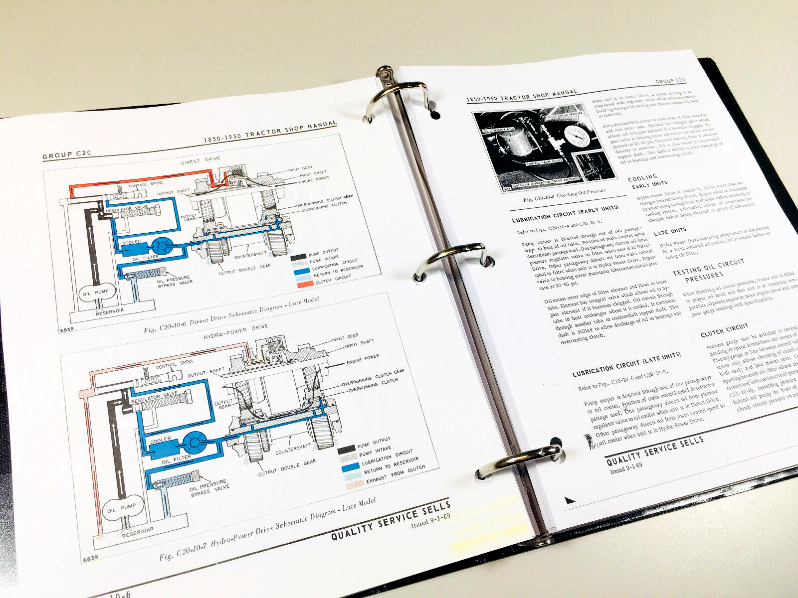Oliver 1950 Tractor Service Manual w/ 4-53 Engine Book Repair Shop Workshop - Image 7