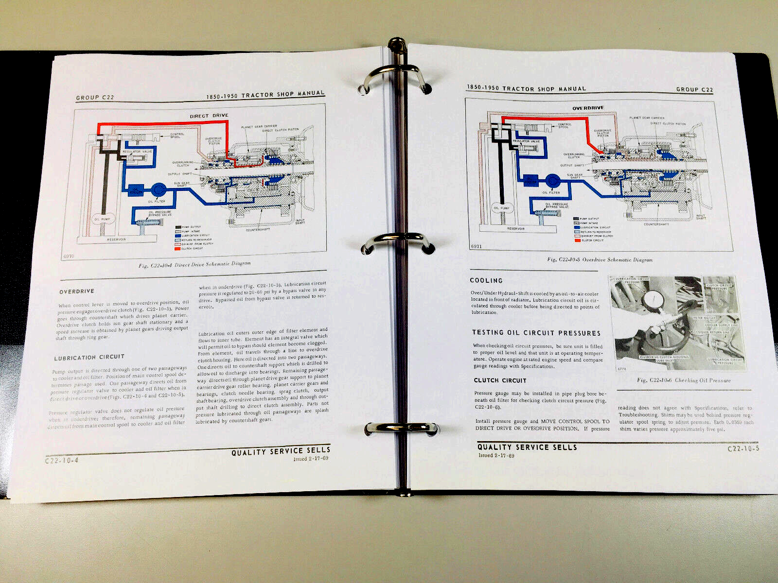 Oliver 1950 Tractor Service Manual w/ 4-53 Engine Book Repair Shop Workshop - Image 8
