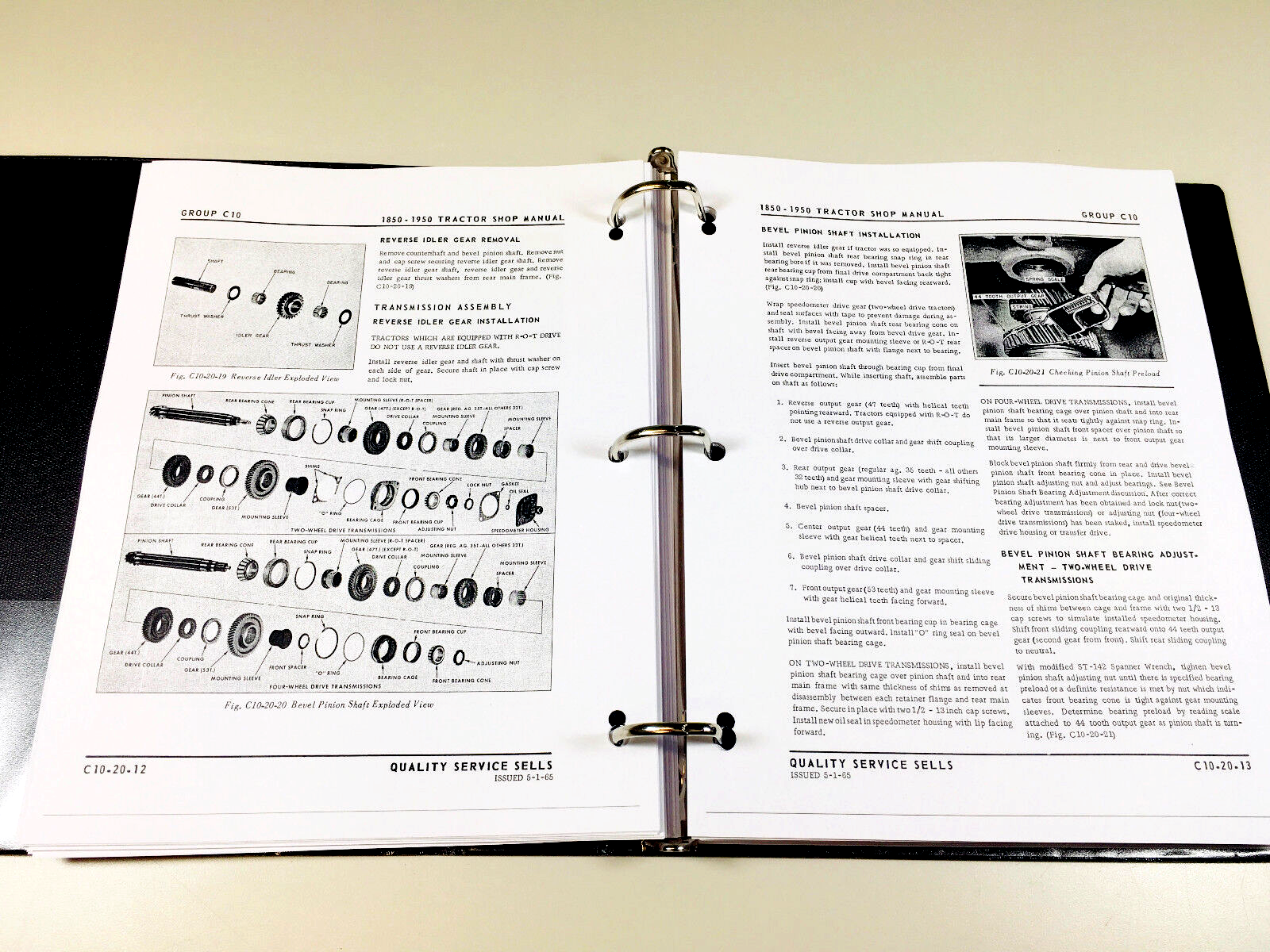 Oliver 1950 Tractor Service Manual w/ 4-53 Engine Book Repair Shop Workshop - Image 11